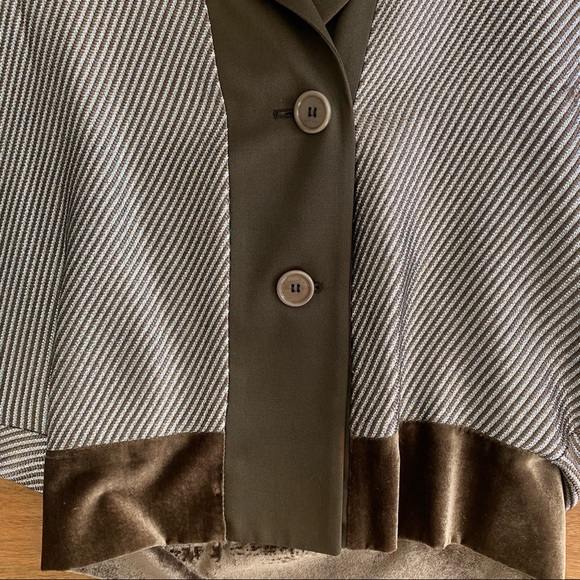 ETRO Metallic Silver Batwing Evening Jacket 42 - Picture 10 of 14